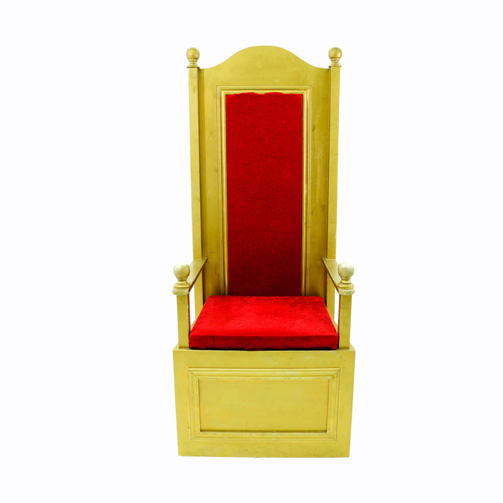 Chair - Red Throne - Santa, Christmas Items – Event Hire, Sunshine Coast